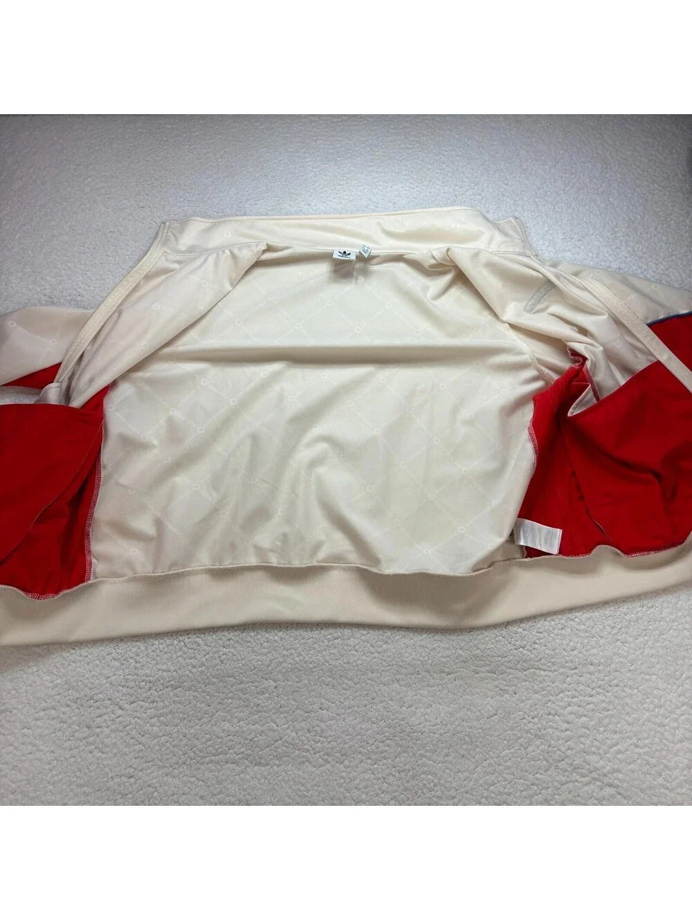 Adidas Originals Women’s 3XL Luxury Tracksuit Wonder White / Red Matching Set